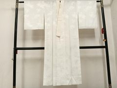 高級 小紋 山岡古都 天目織 パープル 藤色 正絹 袷 - メルカリ