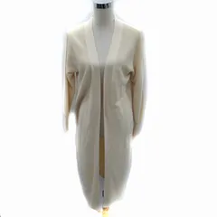 ジョセフ JOSEPH カーディガン 前開き ロング丈 M ベージュ /SM23