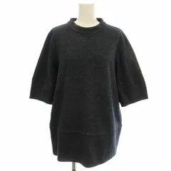 セオリーリュクス theory luxe ウール混 プルオーバー カットソー シャツ ブラウス 半袖 40 グレー /☆G