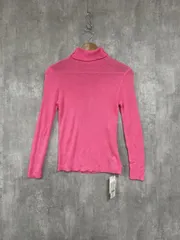 美品 AUNTIEROSA HOLIDAY アンティローザホリデー タグ付き ストレッチ タートルネック ニット セーター sizeF/ピンク ◇■ レディースのサムネイル