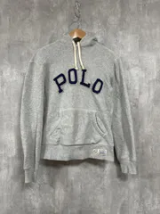 POLO Ralph Lauren ポロ ラルフローレン ロゴ ワッペン プルオーバー パーカー sizeXS/グレー ◆■ メンズ