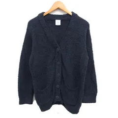 ジェラートピケ gelato pique ルームウェア カーディガン ニット もこもこ ワイド ロゴ刺繍 長袖 ONE 紺 ネイビー /NT27
