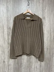 ZARA ザラ ニット セーター sizeL/茶 ■◇ メンズ