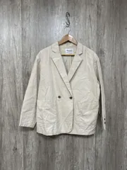 FORK＆SPOON フォーク＆スプーン アーバンリサーチ リネン混 ダブル ジャケット size1/ベージュ ■◇ レディース