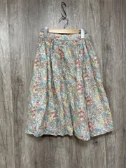 FREDY emue フレディエミュ 花柄 ひざ丈 フレア スカート size38/マルチカラー  ■■ レディース