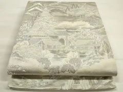 正絹九百白眉錦六通袋帯最終値下げ3月迄 P2916 ○高級 正絹 唐織 九百錦 しよう美 六通 袋帯 - メルカリ