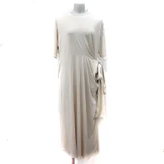 レルビエ LHELBIE 2WAY Tシャツワンピース ロング 半袖 F ベージュ /YI