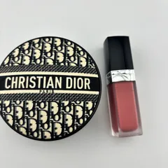 【GWセール中】[2点]  Dior ディオール ディオールスキン フォーエバー クッション ファンデーション ディオールマニア エディション / アディクトリップ グロウオイル 012 ローズウッド