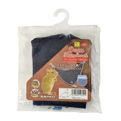 （まとめ） デグーハンモック 三角デニム 〔×2セット〕 （小動物用品）