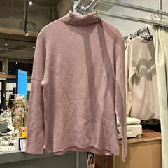 58　BURBERRY GOLF バーバリーゴルフ　GOLFWEAR　ニット セーター トップス　ピンク 桃色　PINK　レディース　ladies　KNIT　リブ　お呼ばれ　デート　オフィスカジュアル　食事会　可愛い　お出かけ　上品