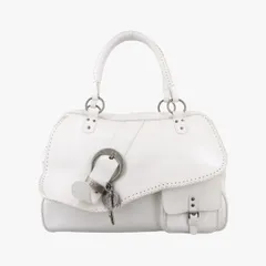 クリスチャンディオールChristian Diorガウチョ ホワイト レザー 01-RU-0037