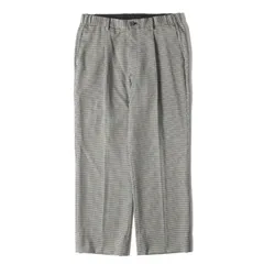 【美品】UNITED TOKYO ユナイテッドトウキョウ パンツ サイズ:3 / 千鳥格子 ウール 1タック イージー スラックスパンツ / グリーン ブラック / ボトムス ズボン【メンズ】【中古】