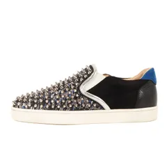 Christian Louboutin クリスチャンルブタン スニーカー サイズ:42(27cm相当) / スパイクスタッズ スリッポン スニーカー (SAILOR BOAT ORLATO SPIKES FLAT LUR) / マルチカラー【中古】