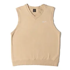 HUF ハフ ベスト ベージュ(BISCUIT) サイズ:M | 24SS ロゴ刺繍 Vネック スウェット ベスト(OG LOGO FLEECE VEST) | トップス プルオーバー【メンズ】【中古】のサムネイル