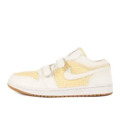 NIKE ナイキ サイズ:29.0cm / AIR JORDAN 1 VELCRO PREMR LOW WOVEN (344521-101) / エアジョーダン1 ベルクロ ロー ウーブン / ホワイト メタリックプラチナ / US11【中古】
