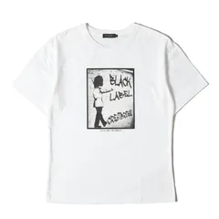 【美品】BLACK LABEL CRESTBRIDGE ブラック レーベル クレストブリッジ Tシャツ サイズ:L / グラフィック プリント クルーネック Tシャツ / ホワイト 白 / トップス カットソー 半袖【メンズ】【中古】