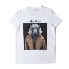 新品 MaxMara 犬プリントCIPRIA Tシャツ Mサイズ CAMEL - メルカリ