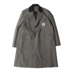 【新品同様】Sacai サカイ コート サイズ:1 / 24SS Carhartt WIP リバーシブル ダックキャンバス チェスター フィールド コート (Suiting Bonding Coat 24-03386M) / ブラック トープ【中古】