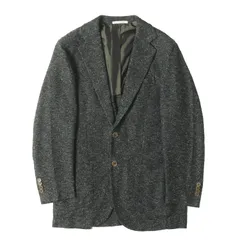【美品】De Petrillo デ ペトリロ ジャケット サイズ:46 / ネップ混 リネン ツイード 2B テーラード ジャケット (TS18113R) / グリーン系 / イタリア製 / アウター ブレザー 上着【メンズ】【中古】のサムネイル
