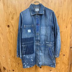 ポータークラシック ペイント刺繍デニムカバーオール メモリアル