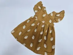 リミテドゥドゥ コーデュロイ ハート ワンピース XS 3-4Y