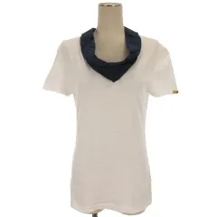 ジョンガリアーノ JOHN GALLIANO スカーフ カットソー Tシャツ 半袖 ホワイト S 251107Eのサムネイル