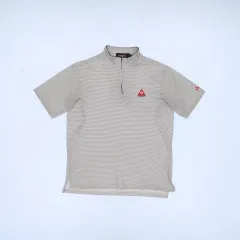 M ルコックスポルティフ ゴルフ ハーフジップ 半袖Tシャツ 0407M