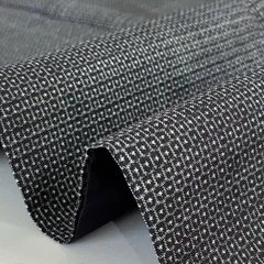 男性着物 本場大島紬 泥染 亀甲絣 正絹 着物 MK-6536