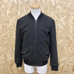 【中古】[印象B] ITEMS URBANRESEARCH アーバンリサーチ メンズ 38 メランジダークグレー ブルゾン ジャケット 裏地付き 無地 フルジップ 長袖のサムネイル