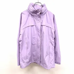 【中古】[印象AB] Whole Earth Collection ホールアースコレクション アウトドアジャケット レディース L 紫 ナイロン100% ハイネック 隠しフード 無地 裾に調節ゴム 内ポケット×１ キモノスリーブ ジップポケット 若干薄手 長袖のサムネイル