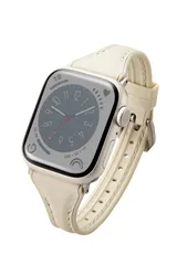 特価商品 エレコム アップルウォッチ Apple Watch バンド 【41mm 40mm 38mm / SE2 SE 8 7 6 5 4 3 2 1 対応】 革 レザー TPU スリム グレージュ AW-41BDLHVJGY