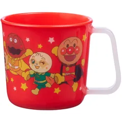 特価商品 レック アンパンマン マグカップ 210mL (レッド) 絵柄がはがれない/食洗機・電子レンジ OK/かたむかずに持てるワイド取手