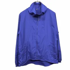 【中古】[印象AB] UNDER ARMOUR アンダーアーマー ジャケット レディース M (MD) ブルー 青 ポリ100% 襟にロゴプリント ジップポケット ロングテール 薄手 メッシュ裏地 ハイネック ジップアップ 長袖のサムネイル