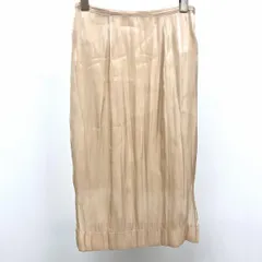 古着 スナイデル SNIDEL シフォンスカート 薄手 ペチコートにウエストゴムあり 無地 後ろファスナー ポリ100% S (0) ベージュ レディース