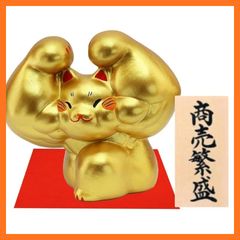 陶器製猫の置物 木製台座付き メルカリ