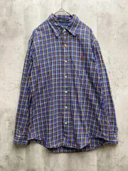 Ralph Lauren ラルフローレン チェック 長袖 シャツ sizeM/青 ■◇レディース