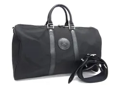 HUNTING WORLD ハンティングワールド ボストンバッグ メルセデスベンツ コラボ ブラック ナイロン レザー ユニセックス 2WAY 美品