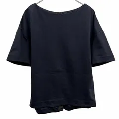 【中古】[印象AB] MACKINTOSH マッキントッシュ カットソー / Tシャツ レディース S ネイビー 綿100% 背中ファスナー バックスリット 無地 半袖 ロングテールのサムネイル