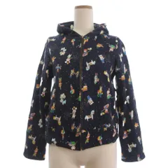 シェリーラファム Cherir la femme フランシュリッペ franche lippee 美品 パーカー フーディー ジップアップ 総柄 長袖 M 紺 ネイビーのサムネイル
