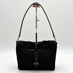 GUCCI ナイロン ジャッキー ワンショルダー グッチ ブラック - メルカリ