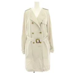 セオリーリュクス theory luxe MARVEL FAYANNA トレンチコート スプリングコート 薄手 ロング 38 ライトベージュ 03-2109625 /HN