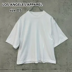 LOS ANGELES APPAREL ロサンゼルスアパレル WHITE 6.5オンス ヘビーウェイト クルーネック 半袖 Tシャツ カットソー sizeOS 綿100% アメリカ製 MADE IN USA 無地 シンプル 厚手 カジュアル ★ ■◆のサムネイル