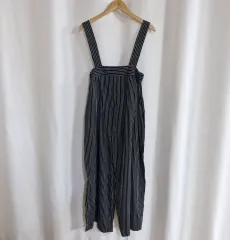 ボーダー柄 サスペンダー ズボン オールインワン