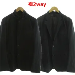 ダナキャランニューヨーク DKNY ジャケット スタンドカラー テーラードカラー 2way 切替え コットン混 ブラック 黒 M