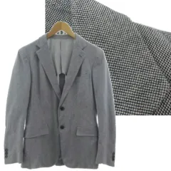 タケオキクチ TAKEO KIKUCHI テーラードジャケット AF070-48054J シングル 2B コットン ネイビー系 紺系 ホワイト 白 2