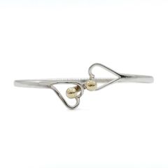 Tiffany ティファニーバングル ダブルハート フック 925 750 - メルカリ