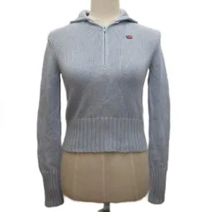 ポロジーンズ ラルフローレン POLO JEANS タグ付き コットンニット セーター ハイネック ジップアップ M 水色 KE-WJ-GA-4060のサムネイル