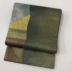 袋帯 正絹 金彩 上品な加工 煌めくデザイン 六通 MA-5892