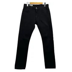 ユニクロ UNIQLO デニム ジーンズ 321-422368 無地 XXL 黒 ブラック