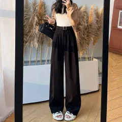 ☆ ダークブラウン×レギュラー ☆ XL ☆ ワイドパンツ スーツパンツ レディース オールシーズン 美脚 ワイドパンツ ロングパンツ レディース ポケット パンツ 長ズボン ズボン カジュアルパンツ ずぼん ボトムス ワイド カジュアル シンプル 無地